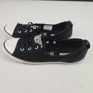 Converse Womens All Star Sneakers Shoes Black 551655F Walking Canvas Lace Up 9M